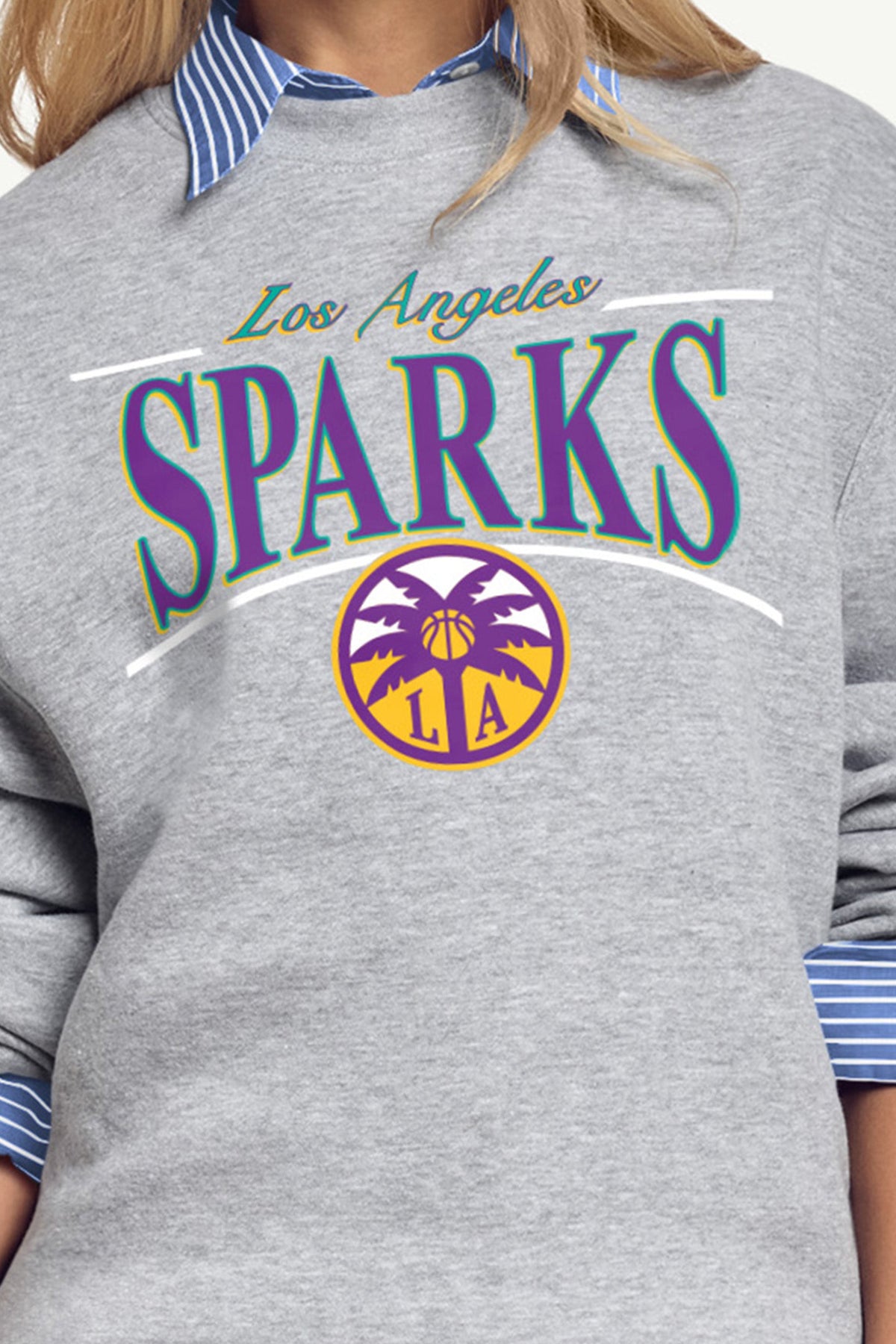 Starter Sale | WOMENS WNBA LOS ANGELES SPARKS ARCH SWEATSHIRT