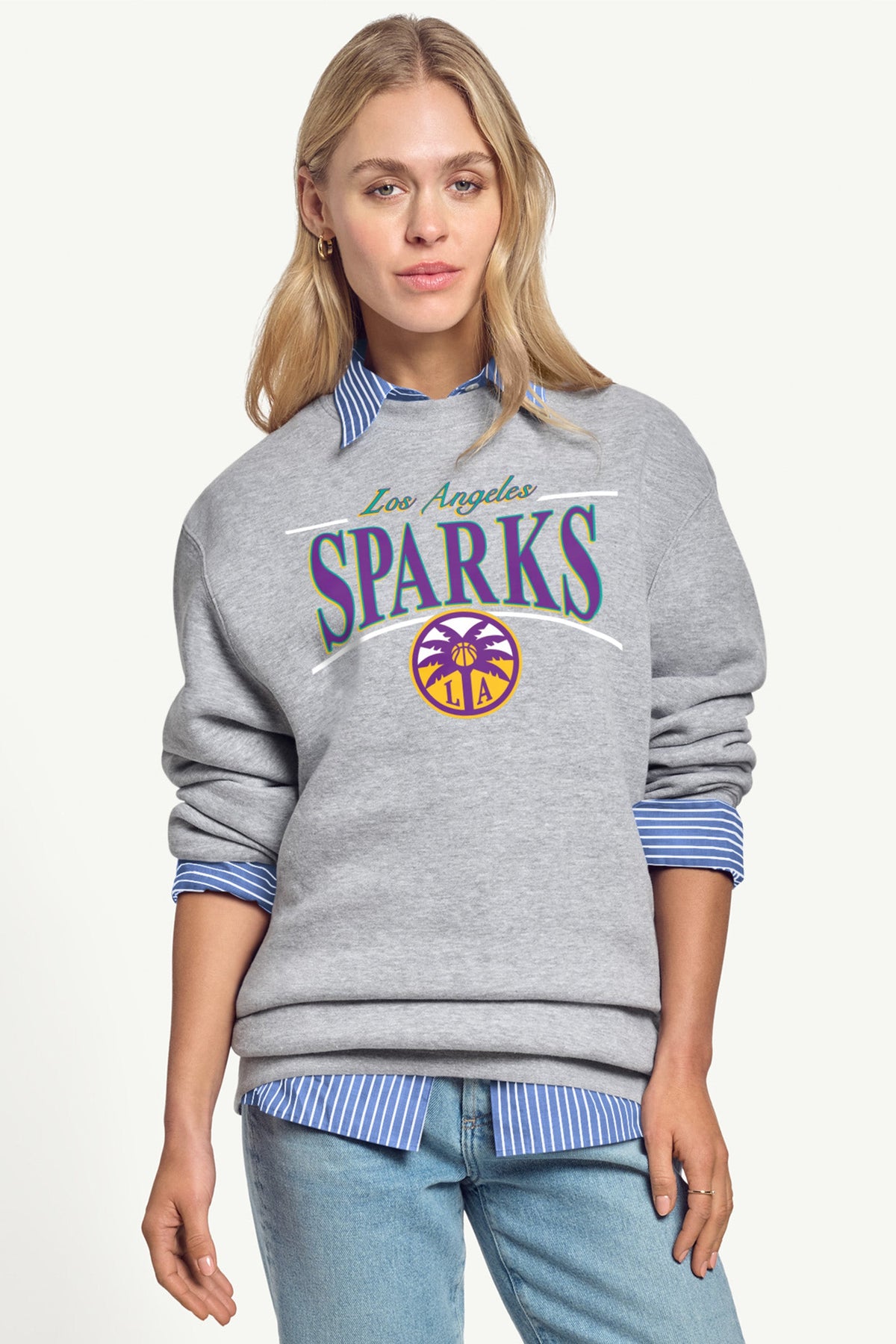Starter Sale | WOMENS WNBA LOS ANGELES SPARKS ARCH SWEATSHIRT