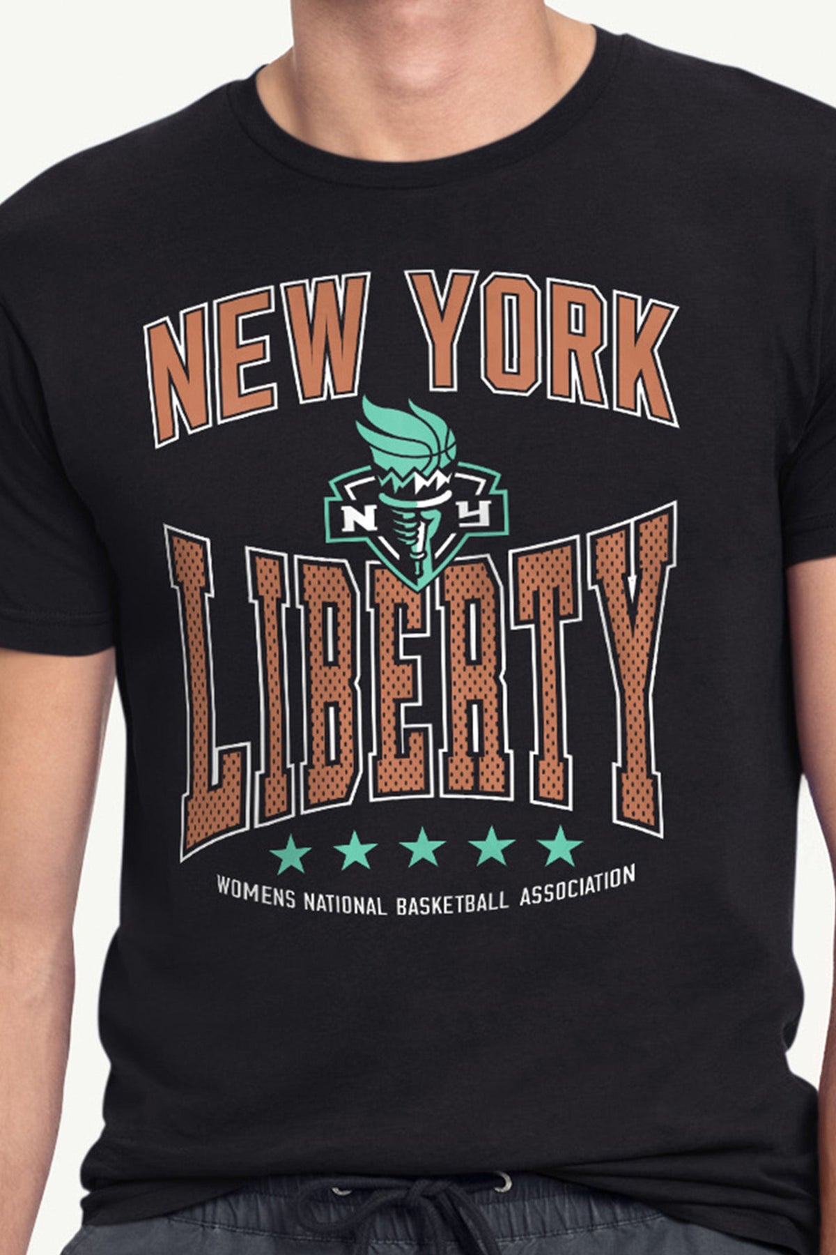 Starter Popular | MENS WNBA NEW YORK LIBERTY CENTER SQUEEZE T SHIRT