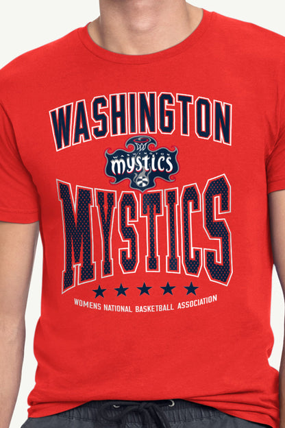 Starter Recommended | MENS WNBA WASHINGTON MYSTICS CENTER SQUEEZE T SHIRT