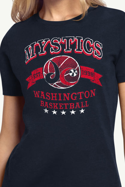 Starter Trending | WOMENS WNBA WASHINGTON MYSTICS  BLEACHERS & BANNER T SHIRT