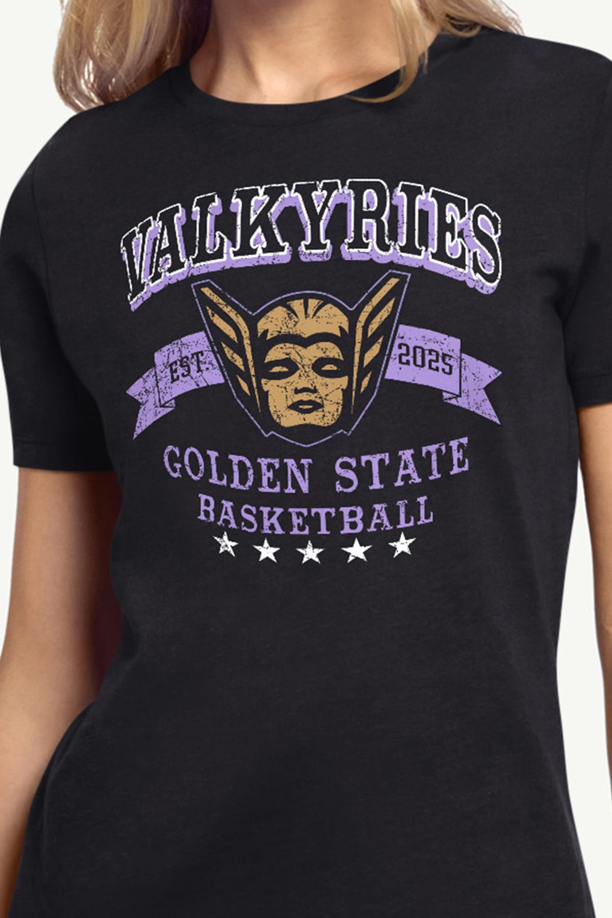 Starter Popular | WOMENS WNBA GOLDEN STATE VALKYRIES BLEACHERS & BANNER T SHIRT