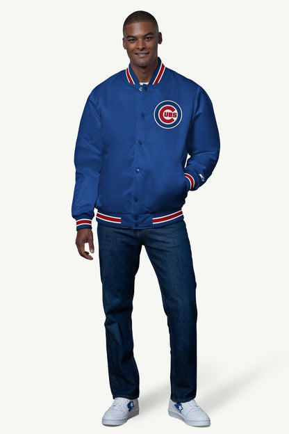 Starter Premium | MENS CHICAGO CUBS SATIN VARSITY JACKET