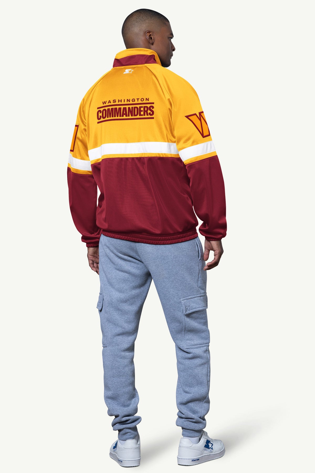 Starter Signature | MENS WASHINGTON COMMANDERS VETERAN TRACK JACKET