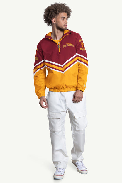 Starter Recommended | MENS WASHINGTON COMMANDERS  FAIR PLAY HALF ZIP HOODED PULLOVER
