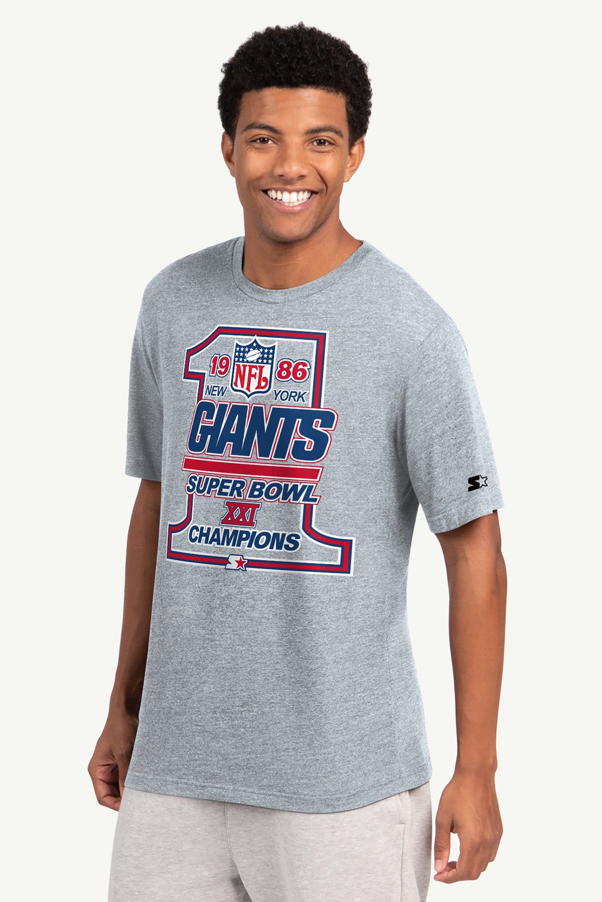 Starter Best Seller | MENS NEW YORK GIANTS 40TH ANNIVERSARY T SHIRT