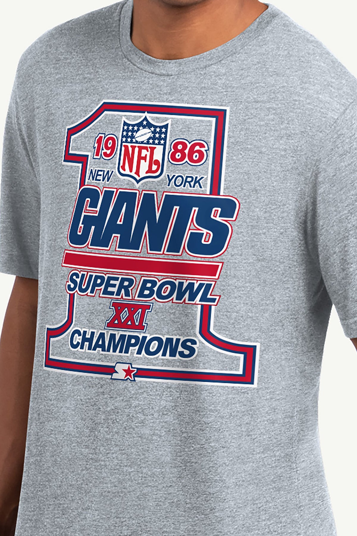 Starter Best Seller | MENS NEW YORK GIANTS 40TH ANNIVERSARY T SHIRT