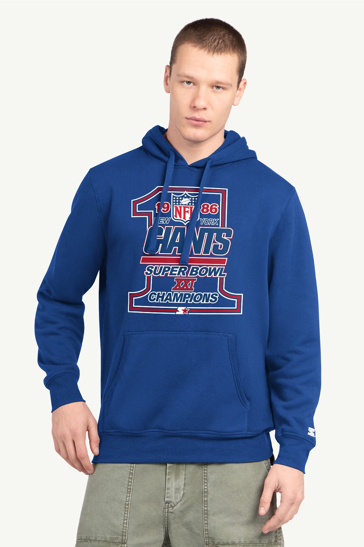 Starter New | MENS NEW YORK GIANTS 40TH ANNIVERSARY HOODIE