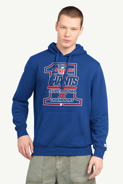 Starter New | MENS NEW YORK GIANTS 40TH ANNIVERSARY HOODIE