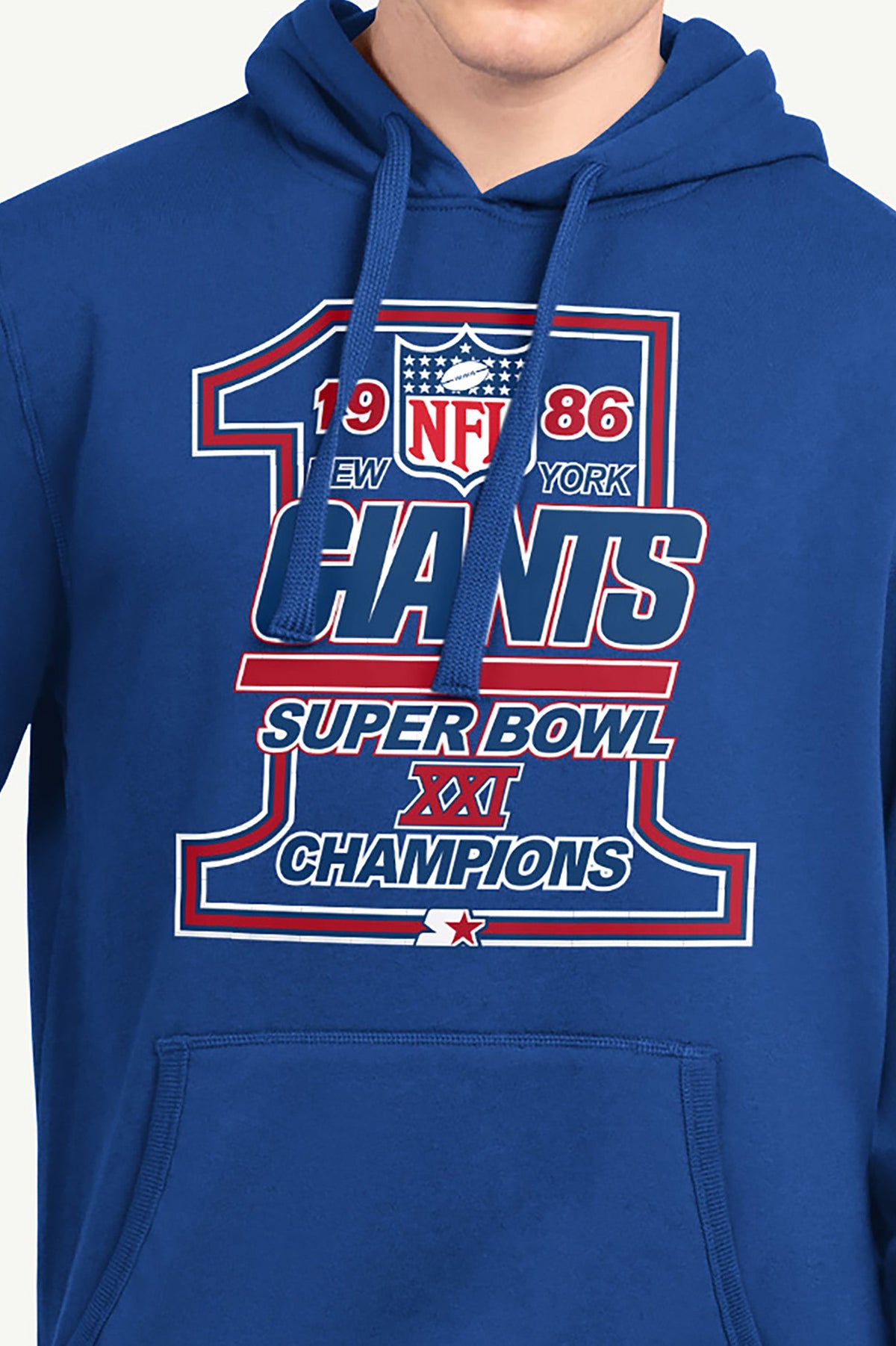 Starter New | MENS NEW YORK GIANTS 40TH ANNIVERSARY HOODIE