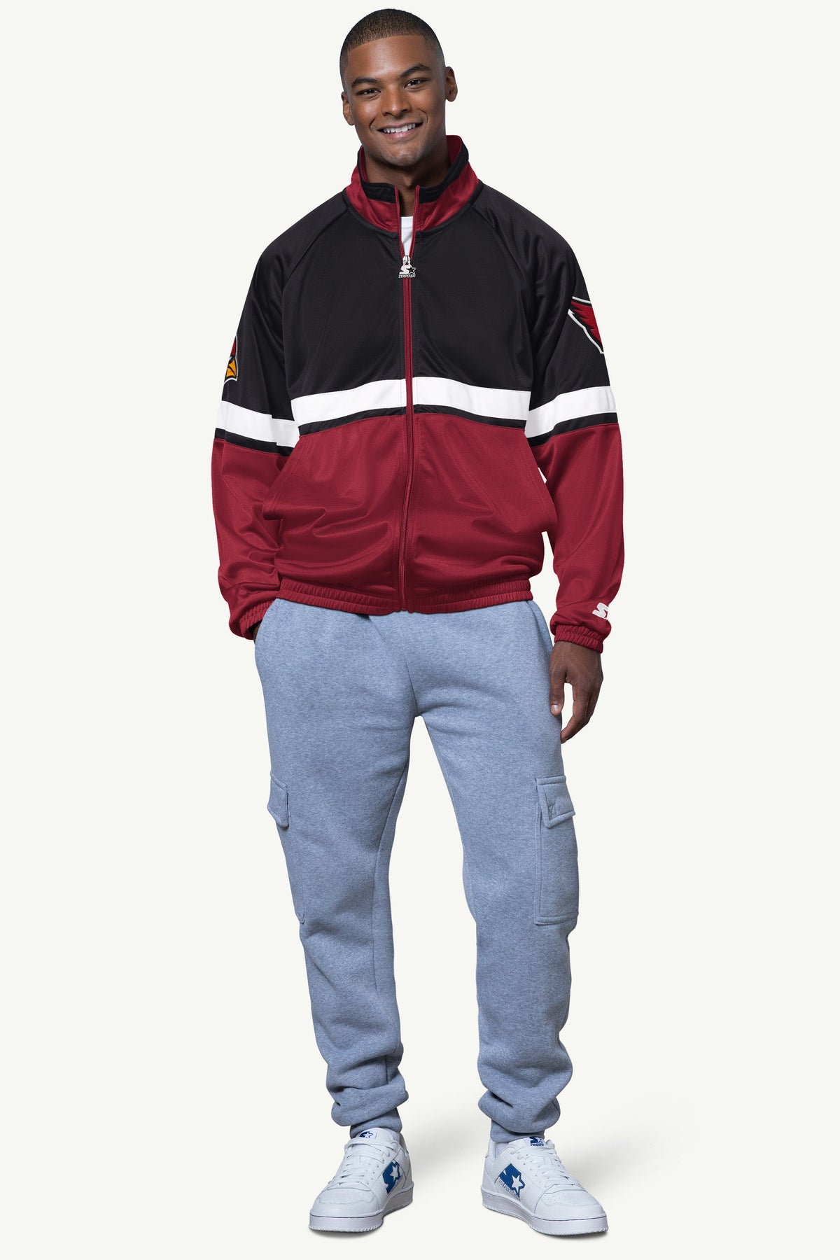 Starter Trusted | MENS ARIZONA CARDINALS VETERAN TRACK JACKET