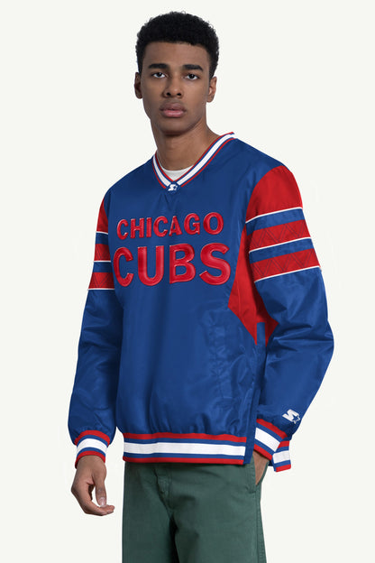 Starter Trusted | MENS CHICAGO CUBS ENFORCER V-NECK PULLOVER JACKET