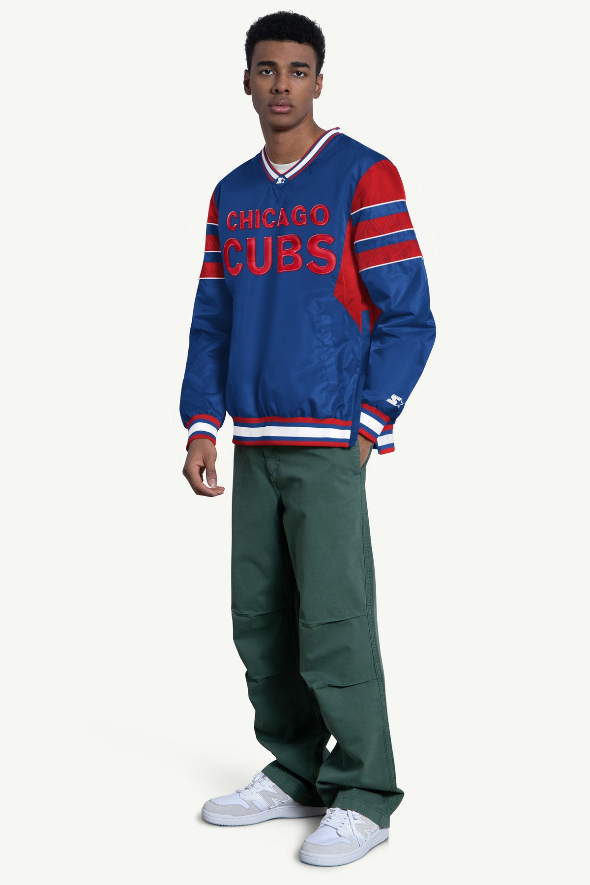 Starter Trusted | MENS CHICAGO CUBS ENFORCER V-NECK PULLOVER JACKET