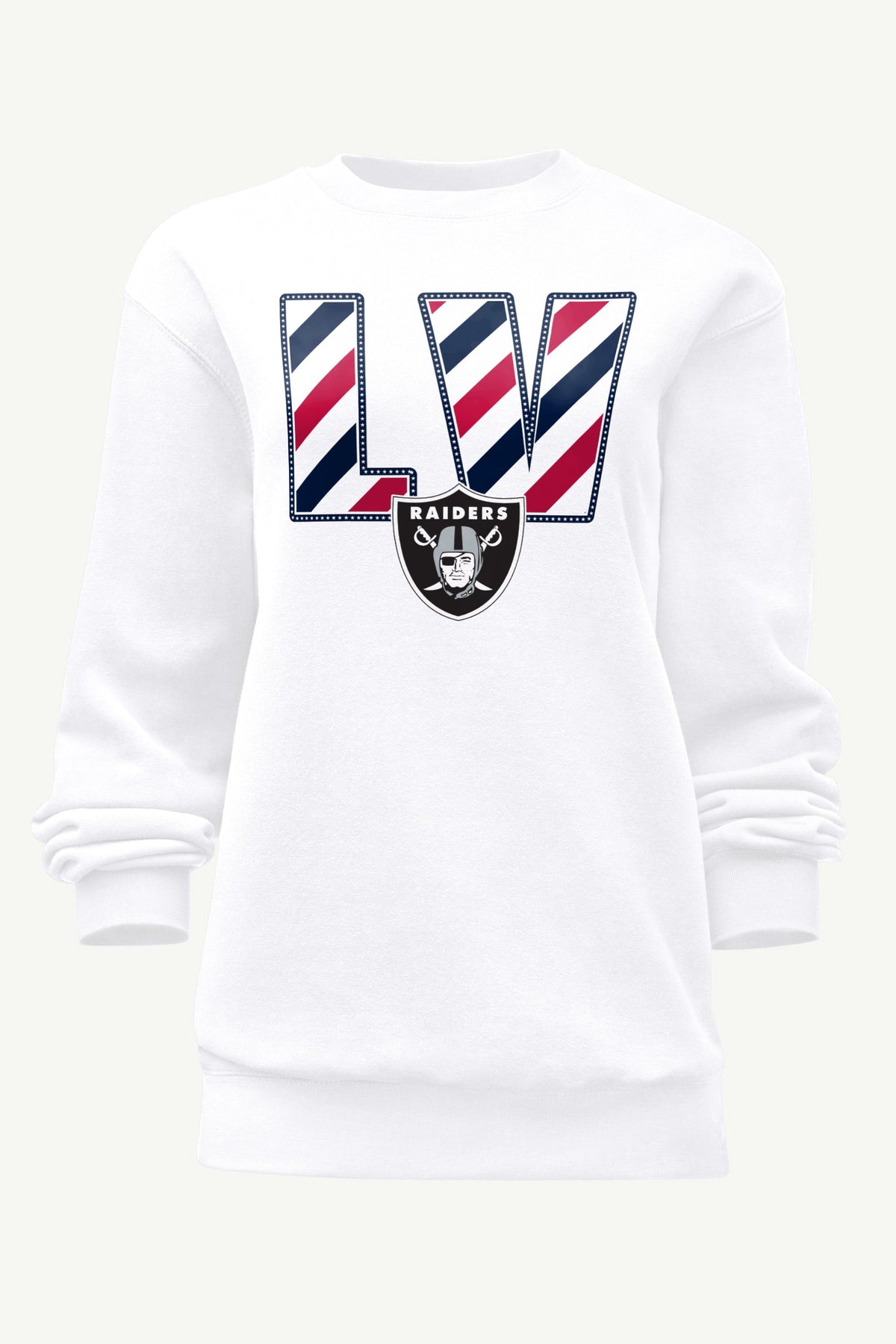 Starter Essential | WOMENS LAS VEGAS RAIDERS STARS AND STRIPES SWEATSHIRT