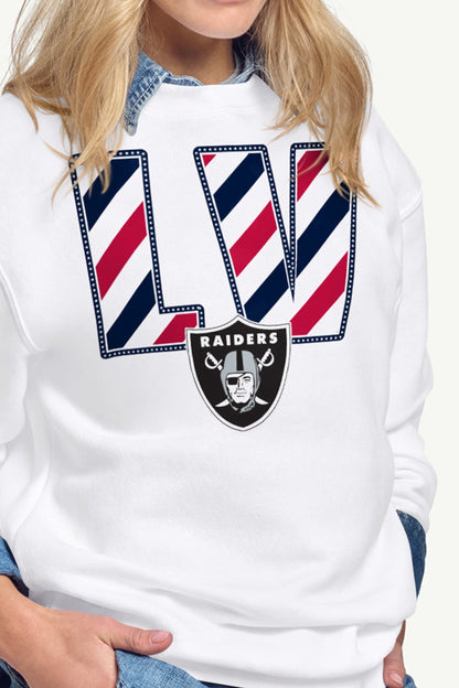 Starter Essential | WOMENS LAS VEGAS RAIDERS STARS AND STRIPES SWEATSHIRT