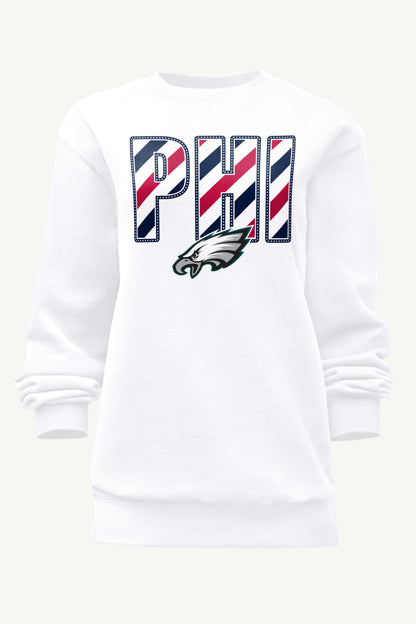 Starter Quality | WOMENS PHILADELPHIA EAGLES STARS AND STRIPES SWEATSHIRT