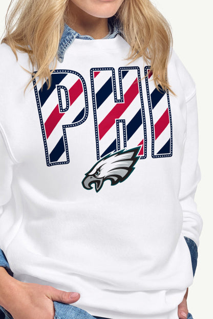 Starter Quality | WOMENS PHILADELPHIA EAGLES STARS AND STRIPES SWEATSHIRT
