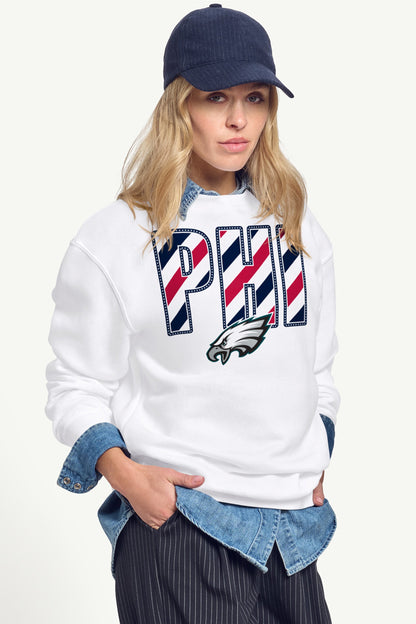 Starter Quality | WOMENS PHILADELPHIA EAGLES STARS AND STRIPES SWEATSHIRT