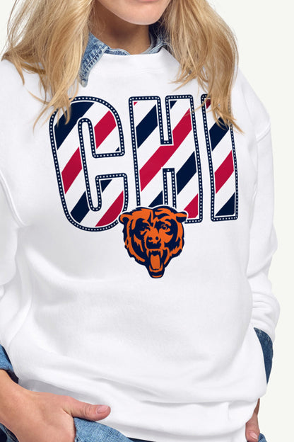 Starter Deals | WOMENS CHICAGO BEARS STARS AND STRIPES SWEATSHIRT