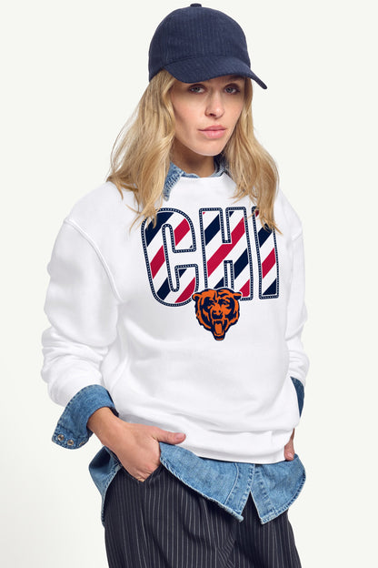Starter Deals | WOMENS CHICAGO BEARS STARS AND STRIPES SWEATSHIRT