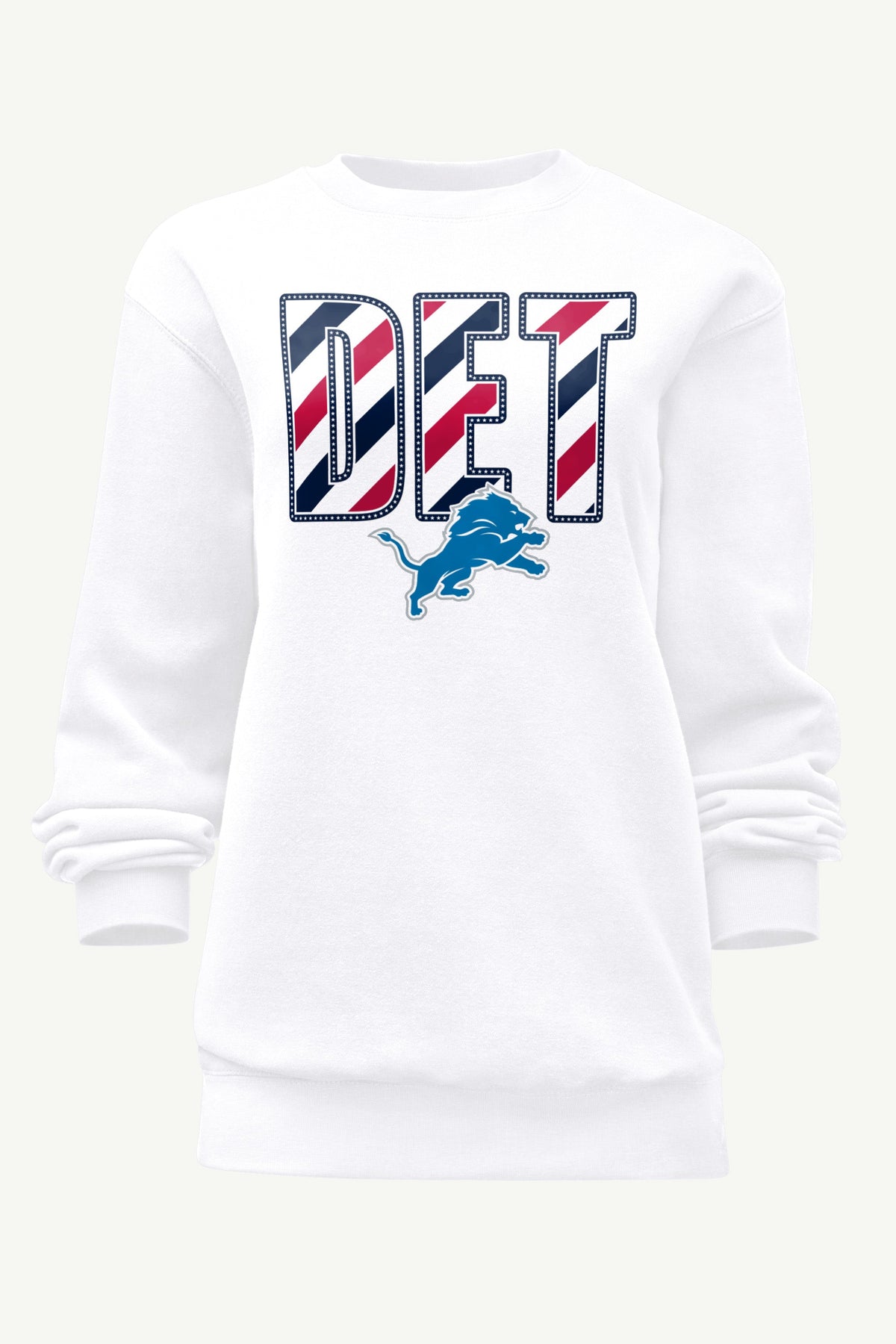 Starter Recommended | WOMENS DETROIT LIONS STARS AND STRIPES SWEATSHIRT