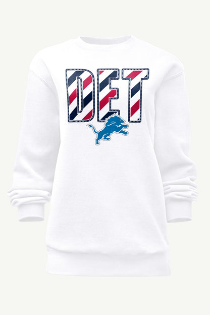 Starter Recommended | WOMENS DETROIT LIONS STARS AND STRIPES SWEATSHIRT