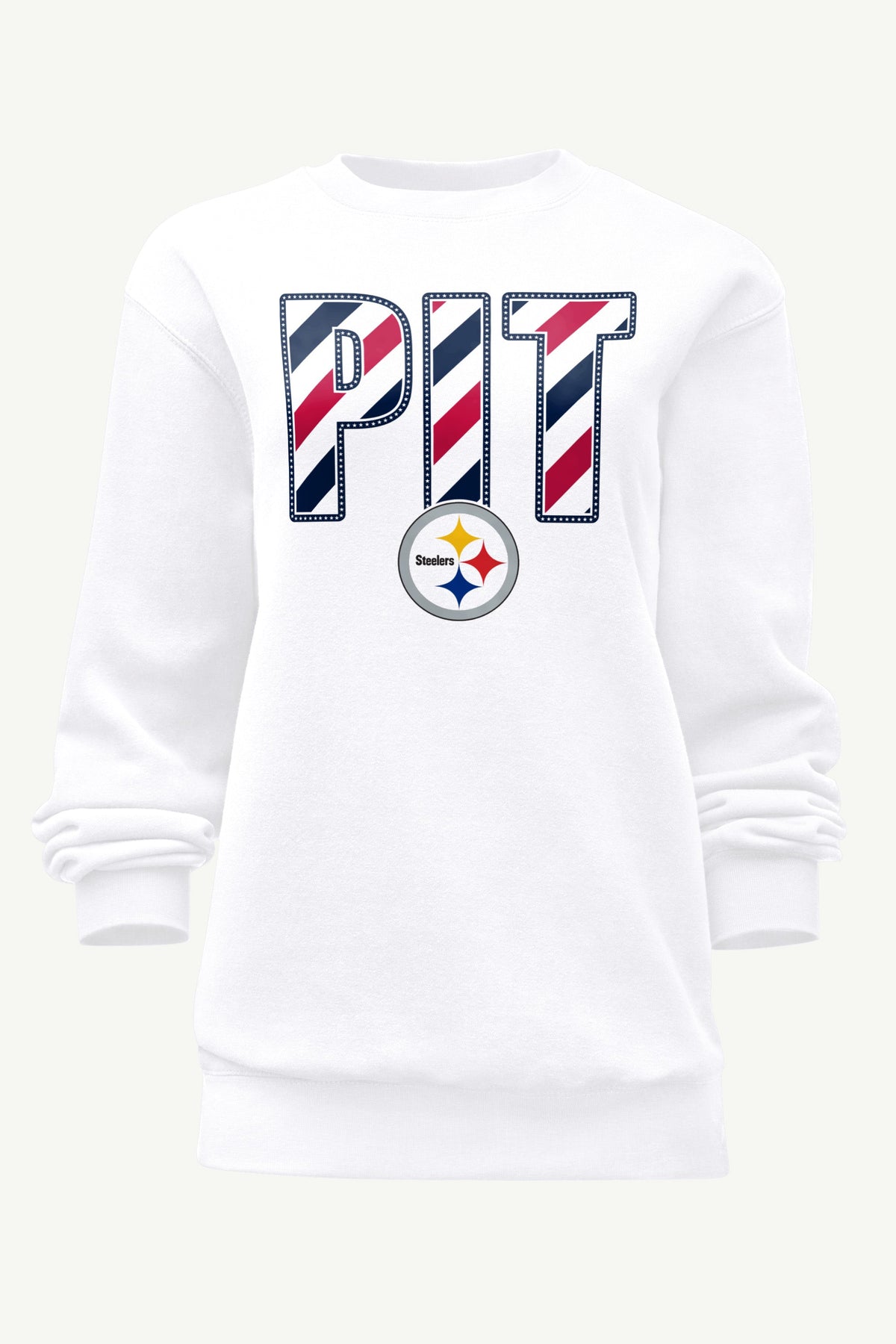 Starter Premium | WOMENS PITTSBURGH STEELERS STARS AND STRIPES SWEATSHIRT