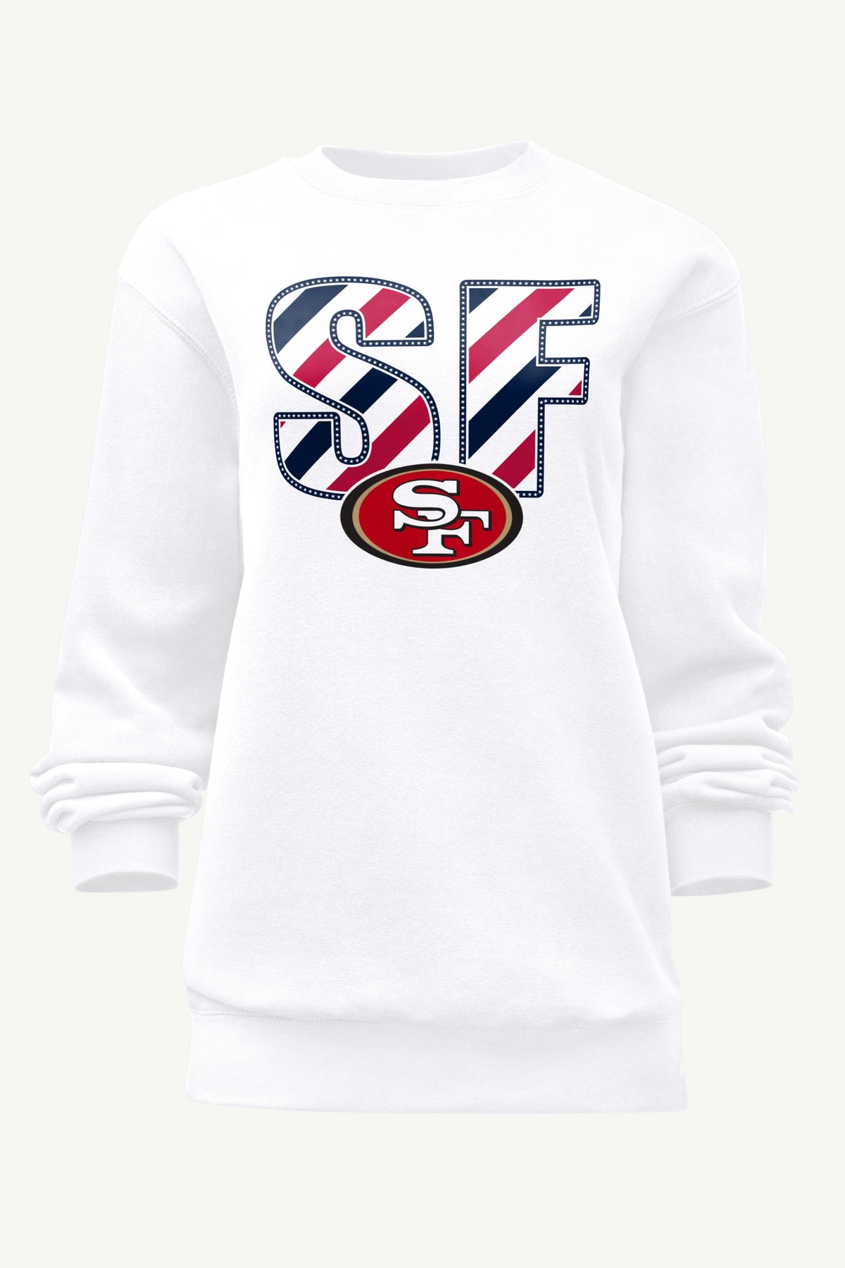 Starter Value | WOMENS SAN FRANCISCO 49ERS STARS AND STRIPES SWEATSHIRT