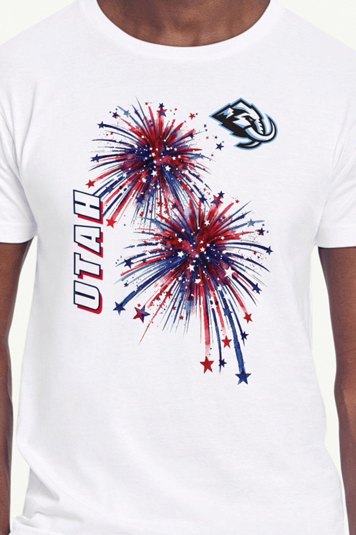 Starter Popular | MENS UTAH MAMMOTH AMERICAN SPARKS SHORT SLEEVE T SHIRT