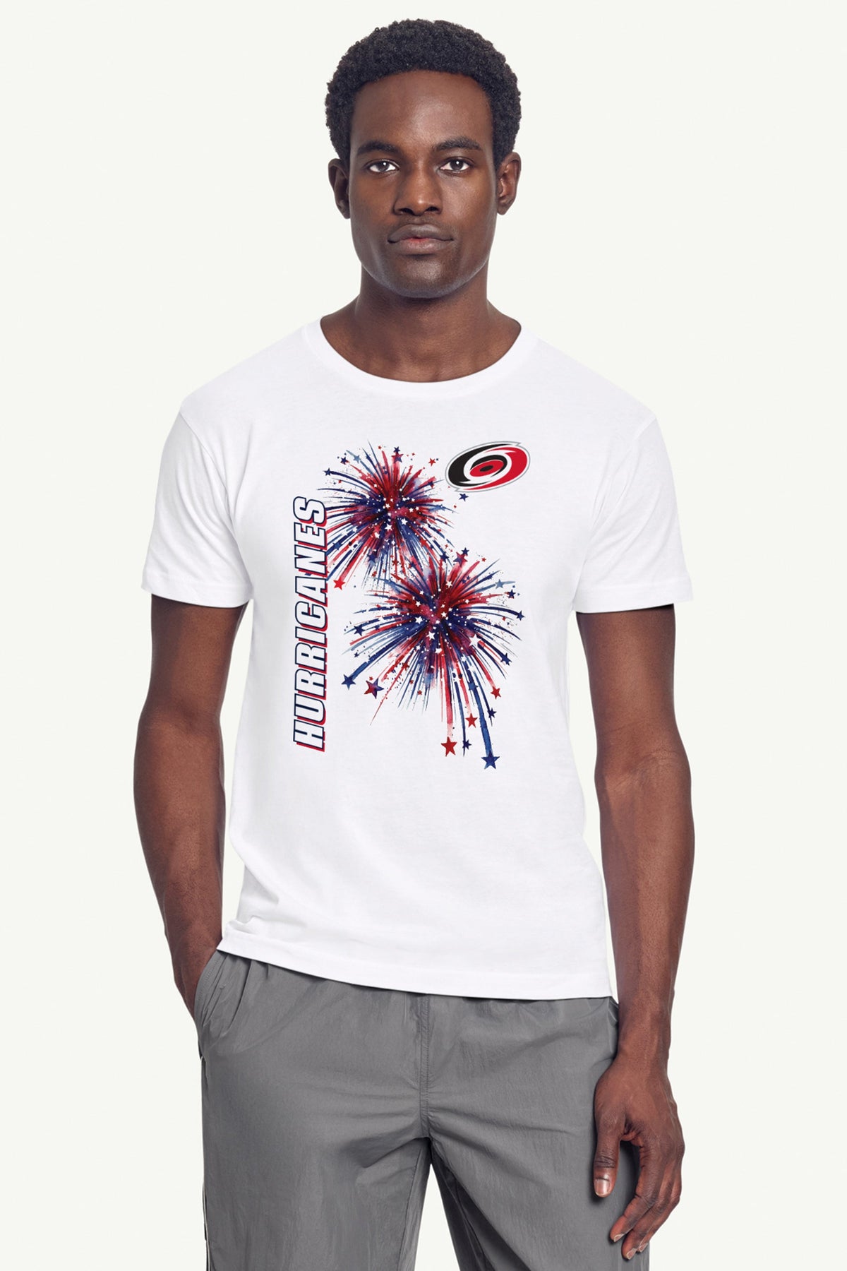 Starter Essential | MENS CAROLINA HURRICANES AMERICAN SPARKS SHORT SLEEVE T SHIRT