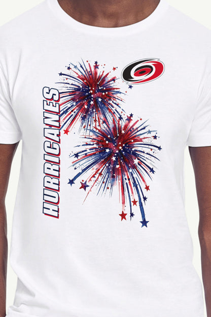 Starter Essential | MENS CAROLINA HURRICANES AMERICAN SPARKS SHORT SLEEVE T SHIRT