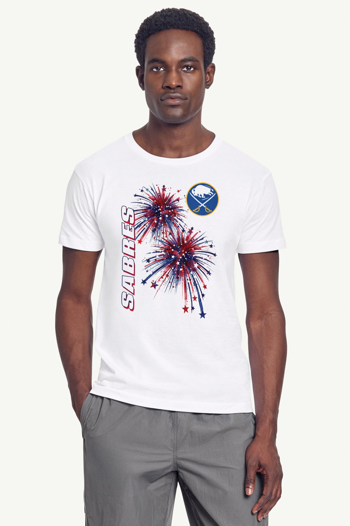 Starter Sale | MENS BUFFALO SABRES AMERICAN SPARKS SHORT SLEEVE T SHIRT