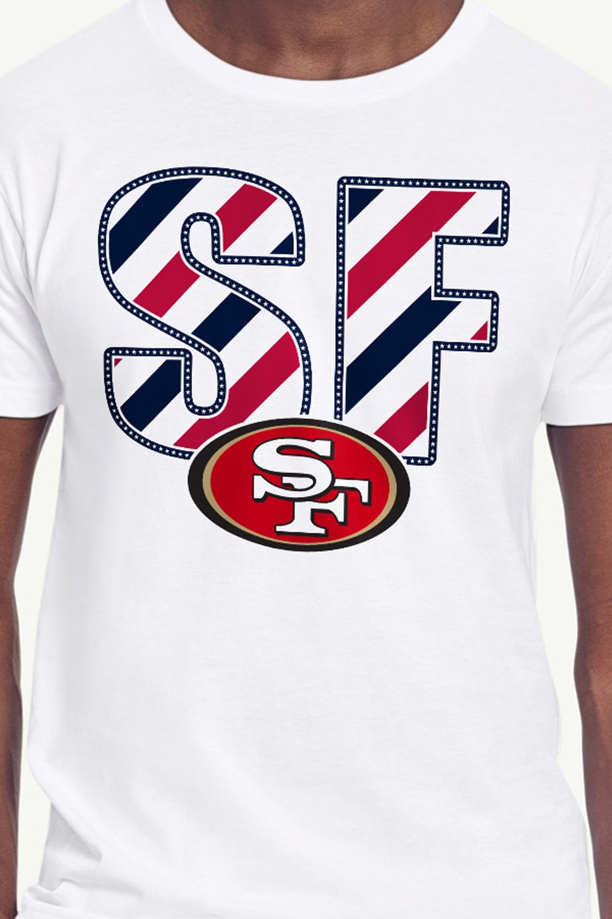 Starter Discount | MENS SAN FRANCISCO 49ERS STARS AND STRIPES T SHIRT