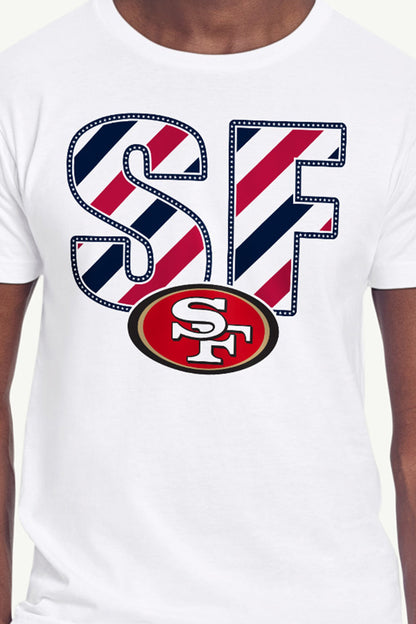 Starter Discount | MENS SAN FRANCISCO 49ERS STARS AND STRIPES T SHIRT