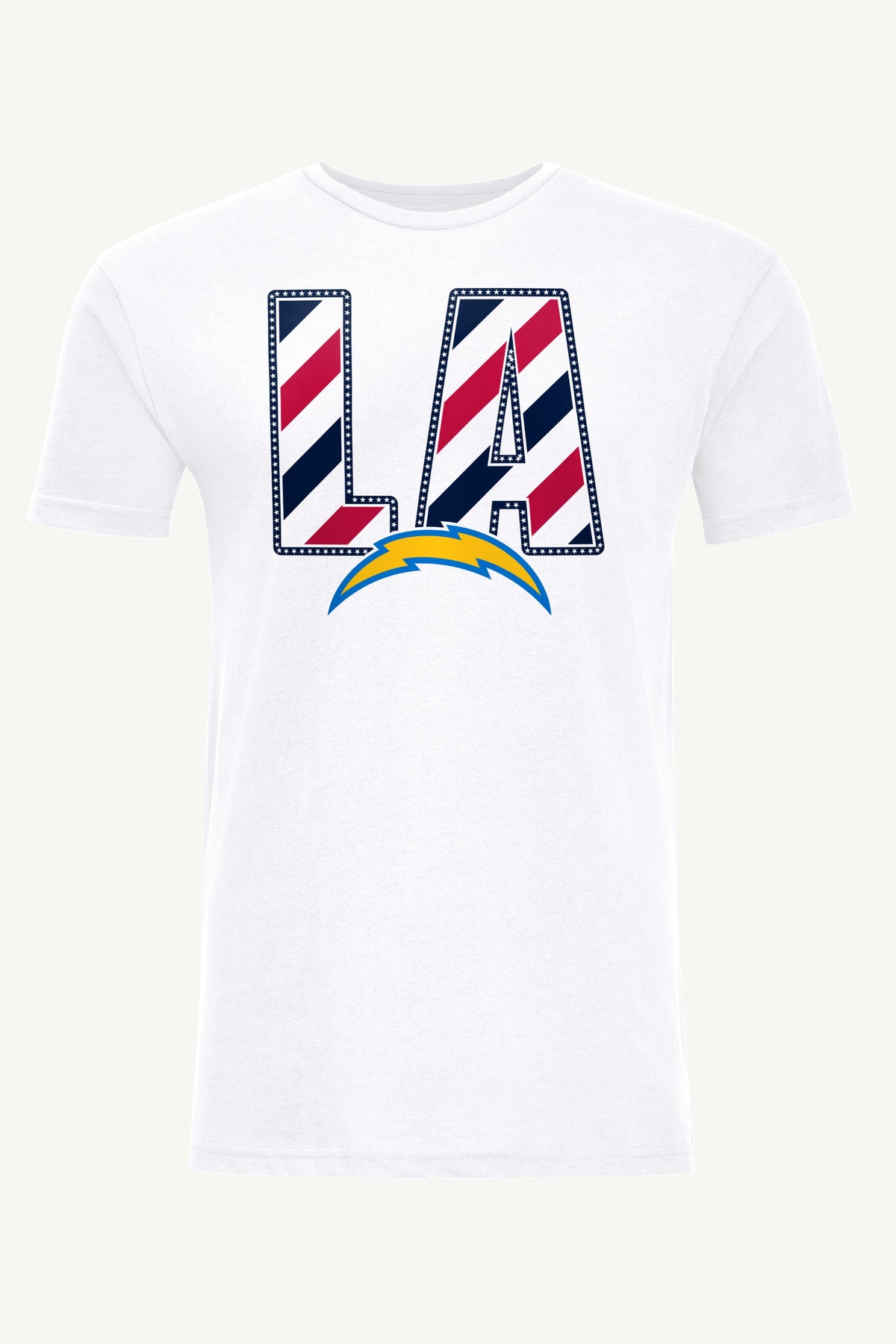 Starter Sale | MENS LOS ANGELES CHARGERS STARS AND STRIPES T SHIRT