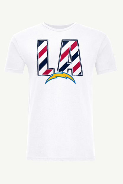 Starter Sale | MENS LOS ANGELES CHARGERS STARS AND STRIPES T SHIRT