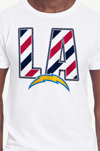 Starter Sale | MENS LOS ANGELES CHARGERS STARS AND STRIPES T SHIRT