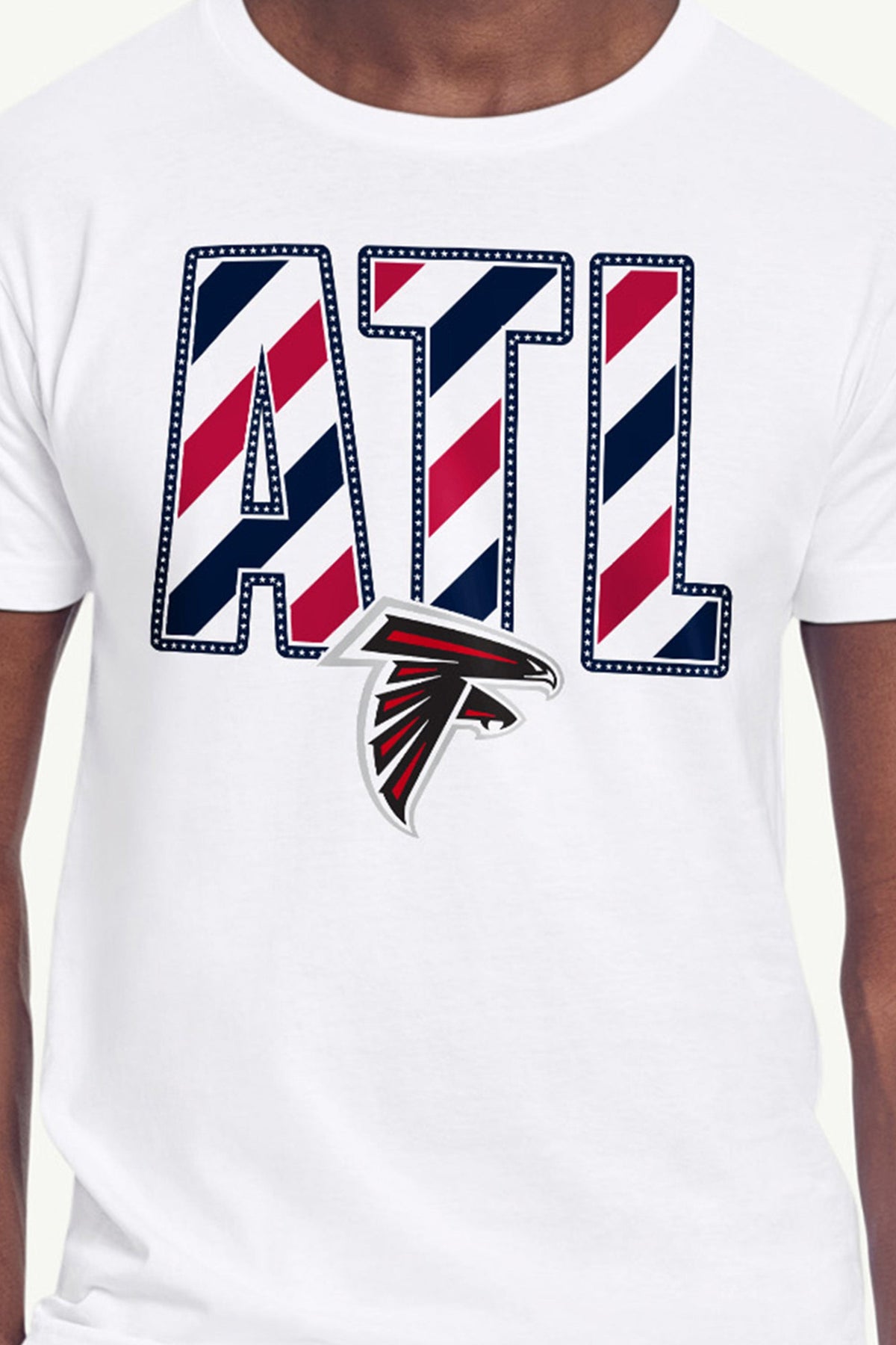 Starter Hot Sale | MENS ATLANTA FALCONS STARS AND STRIPES T SHIRT