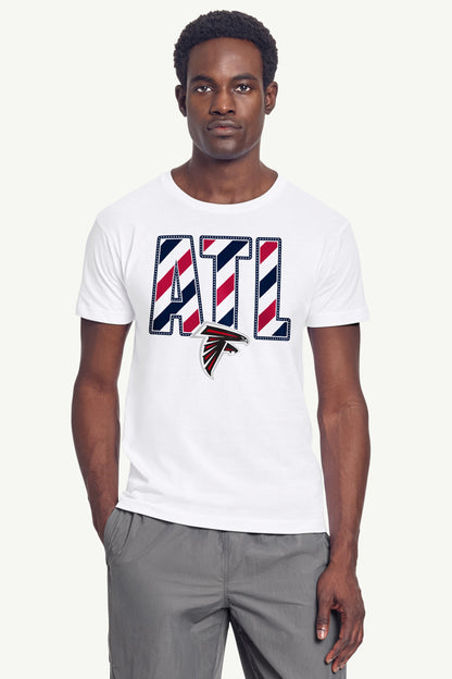 Starter Hot Sale | MENS ATLANTA FALCONS STARS AND STRIPES T SHIRT