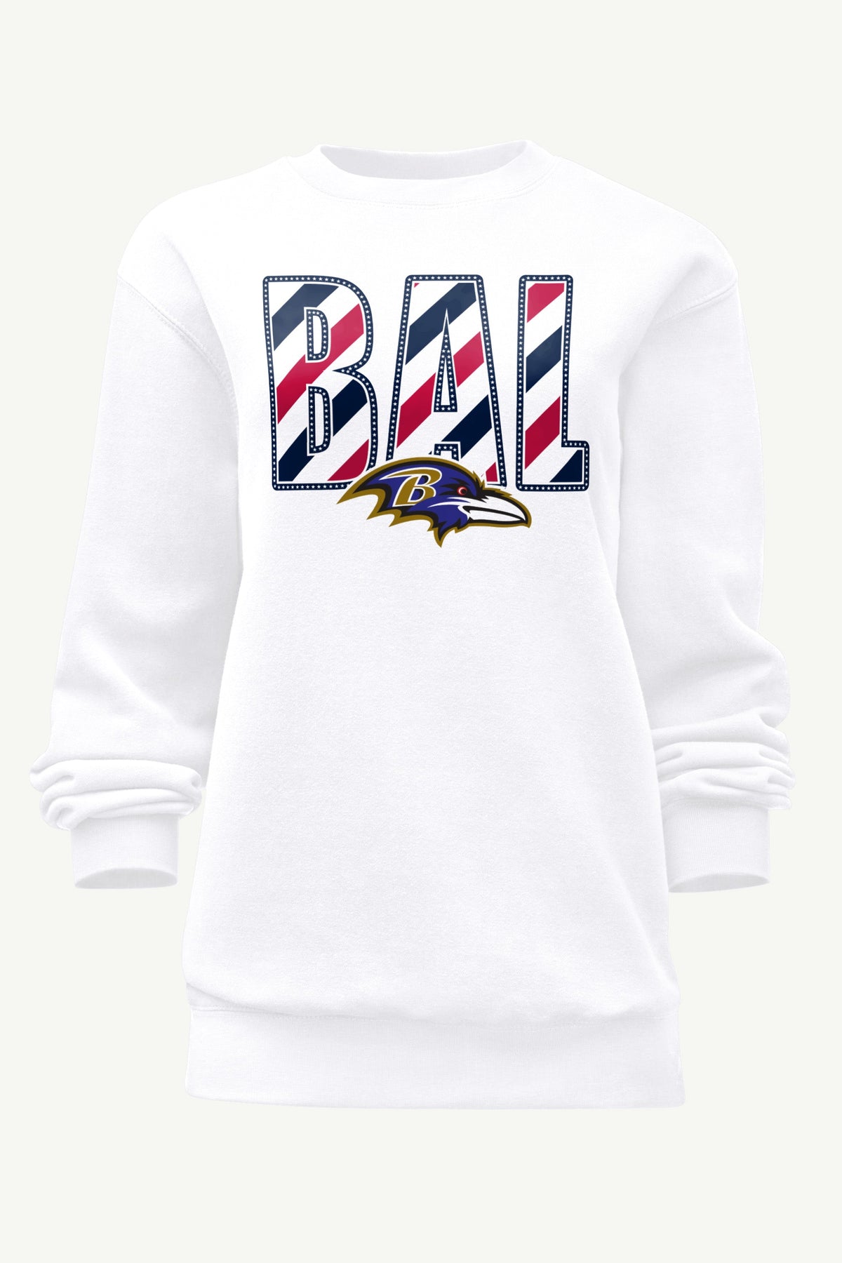 Starter Popular | WOMENS BALTIMORE RAVENS STARS AND STRIPES SWEATSHIRT