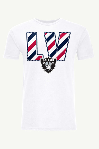 Starter Top Pick | MENS LAS VEGAS RAIDERS STARS AND STRIPES T SHIRT