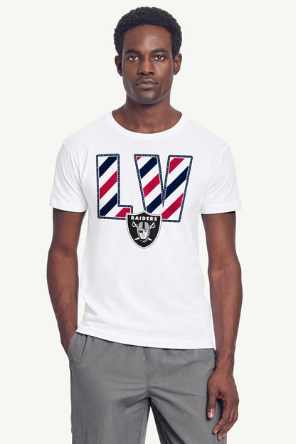 Starter Top Pick | MENS LAS VEGAS RAIDERS STARS AND STRIPES T SHIRT