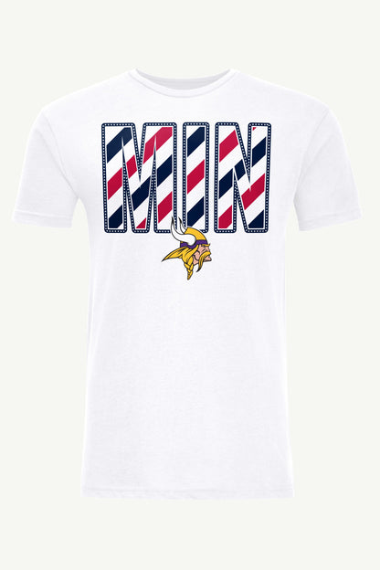 Starter Great Value | MENS MINNESOTA VIKINGS STARS AND STRIPES T SHIRT