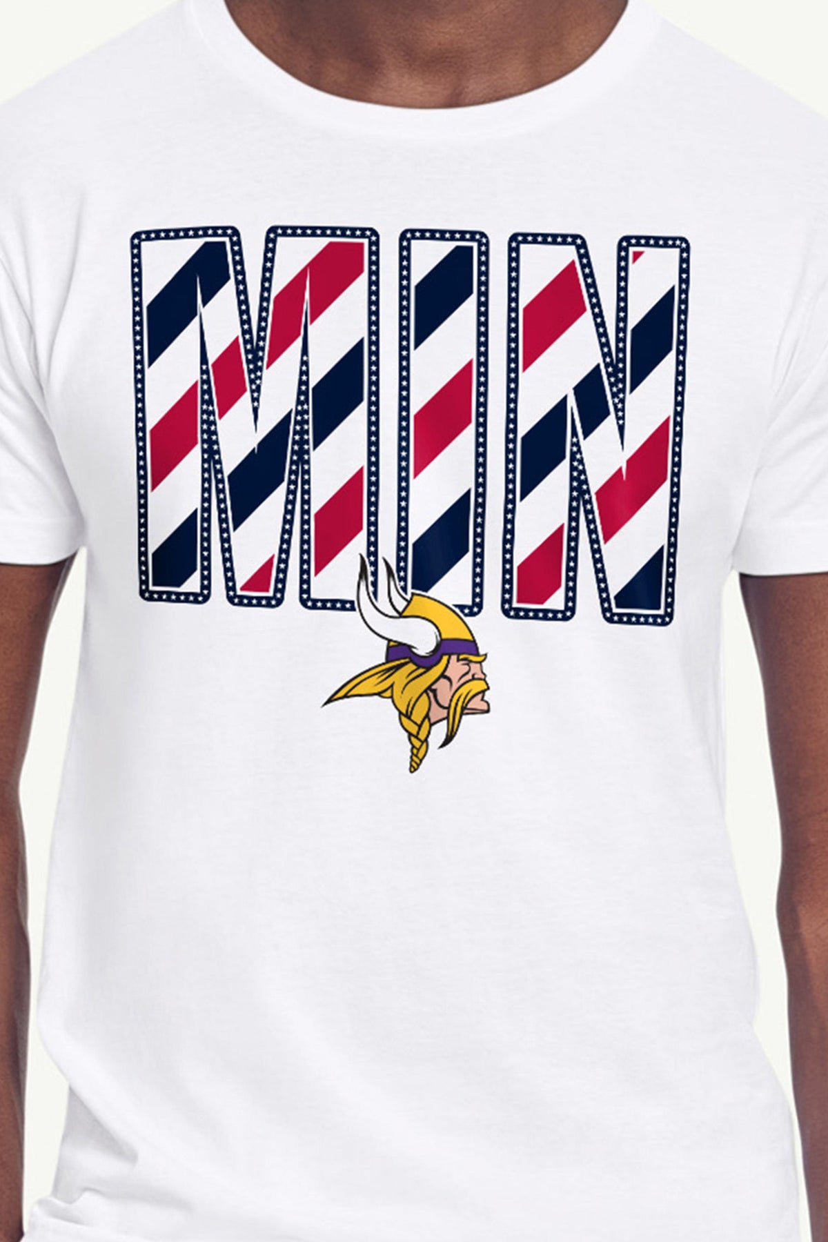 Starter Great Value | MENS MINNESOTA VIKINGS STARS AND STRIPES T SHIRT