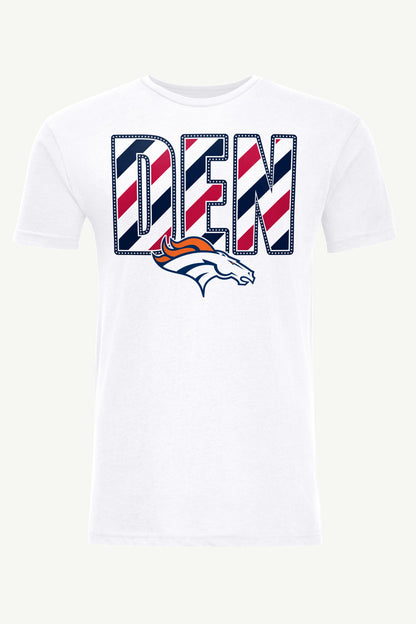 Starter Top Pick | MENS DENVER BRONCOS STARS AND STRIPES T SHIRT