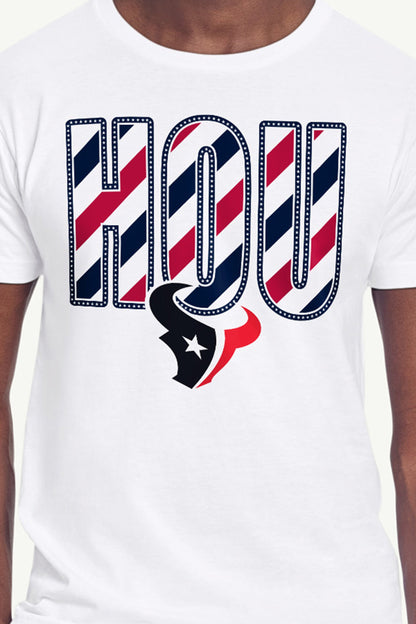 Starter Discount | MENS HOUSTON TEXANS STARS AND STRIPES T SHIRT