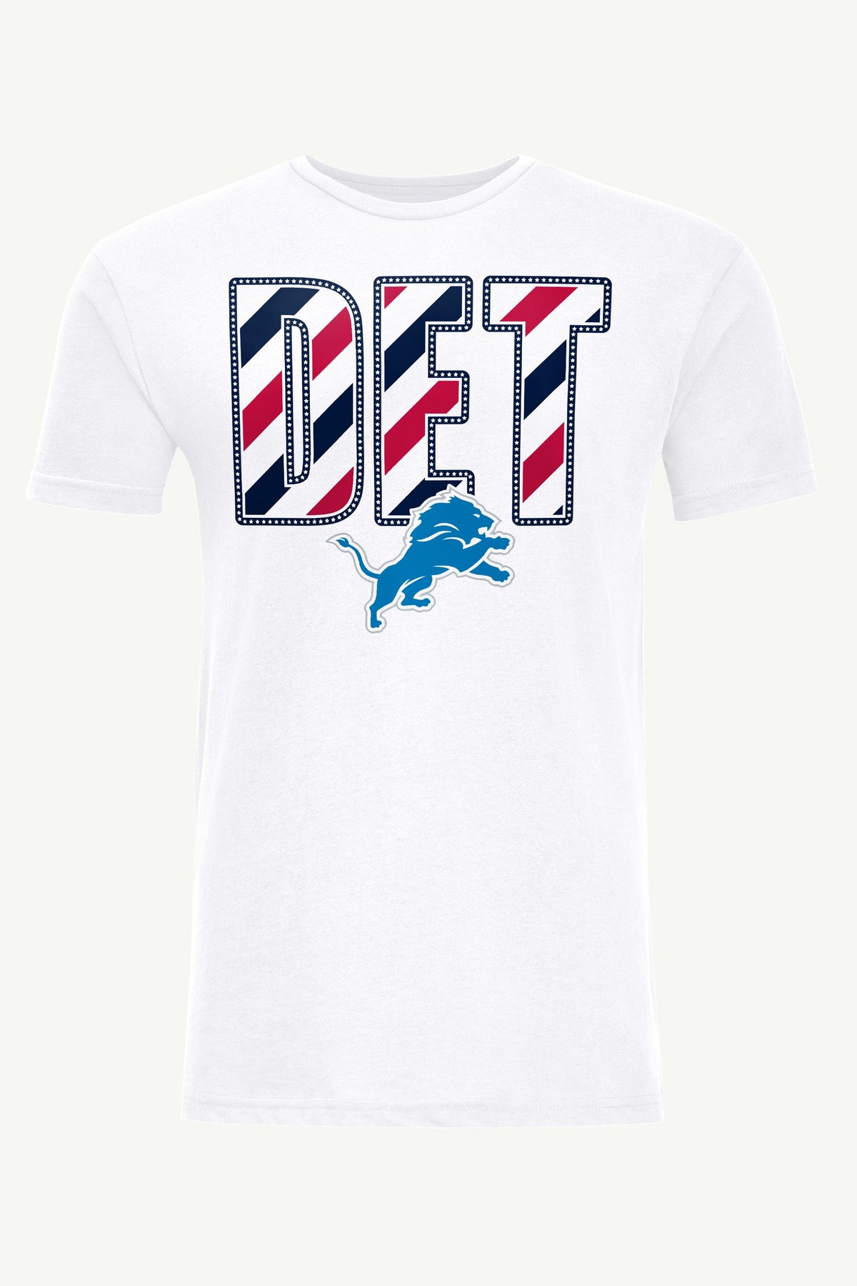 Starter Customer Favorite | MENS DETROIT LIONS STARS AND STRIPES T SHIRT