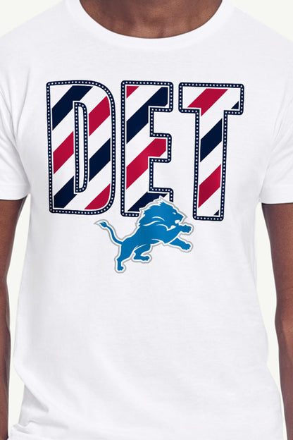 Starter Customer Favorite | MENS DETROIT LIONS STARS AND STRIPES T SHIRT