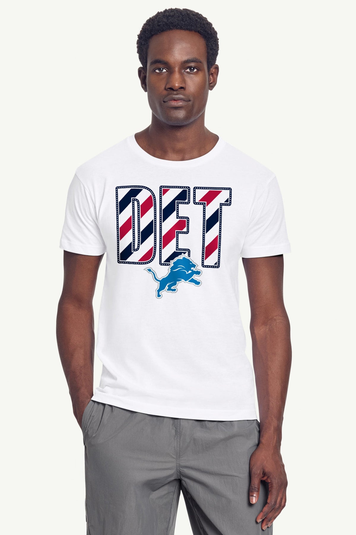 Starter Customer Favorite | MENS DETROIT LIONS STARS AND STRIPES T SHIRT