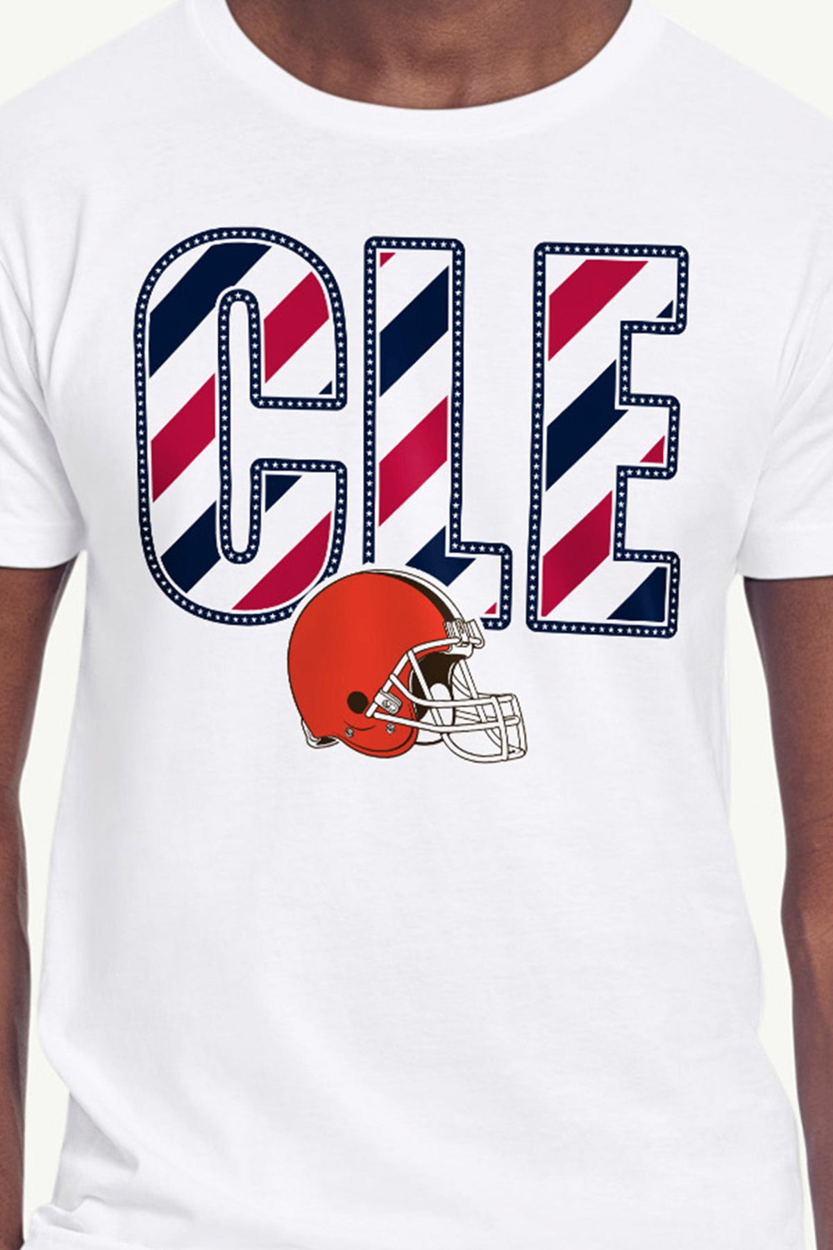 Starter Trusted | MENS CLEVELAND BROWNS STARS AND STRIPES T SHIRT